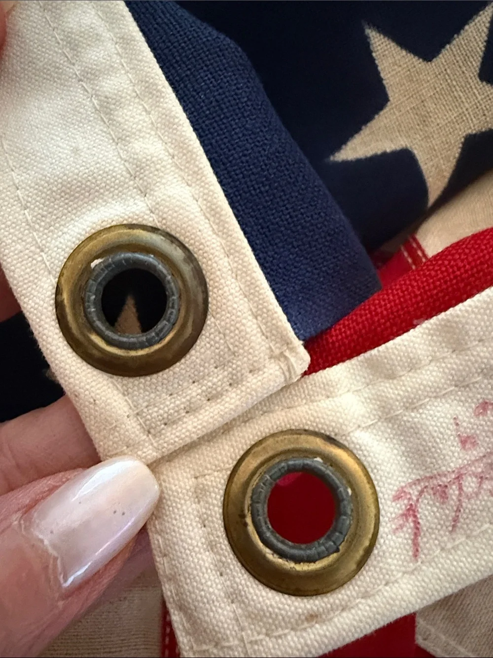 Vintage 48 Star American Flag Annin Defiance 3x5 Sewn Stripes Cotton USA